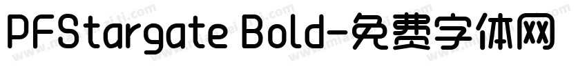 PFStargate Bold字体转换